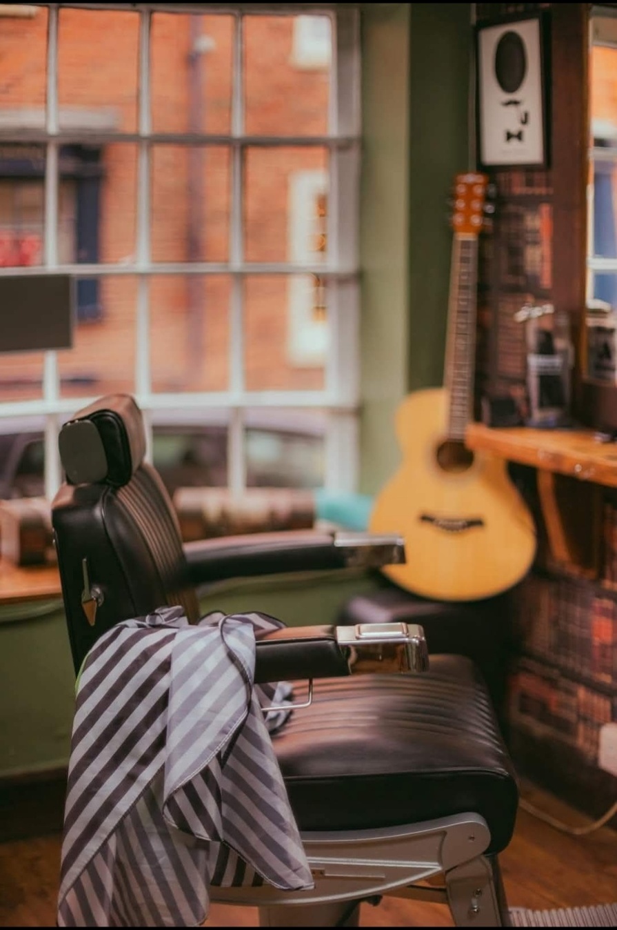 Barbershop chair and window light